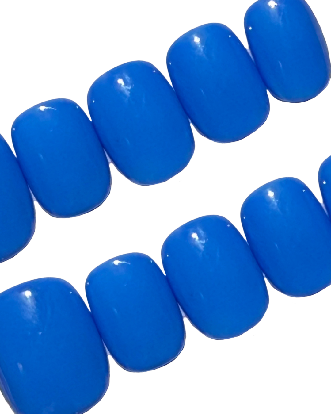Ocean Blue ｜Handcrafted Press-On Nails | The Pink Nails