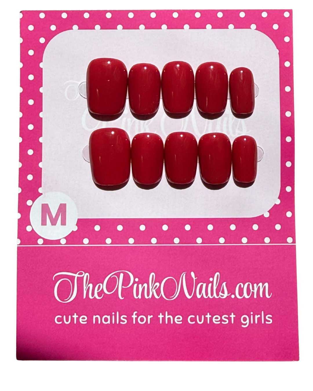 Scarlet ｜Handcrafted Press-On Nails | The Pink Nails