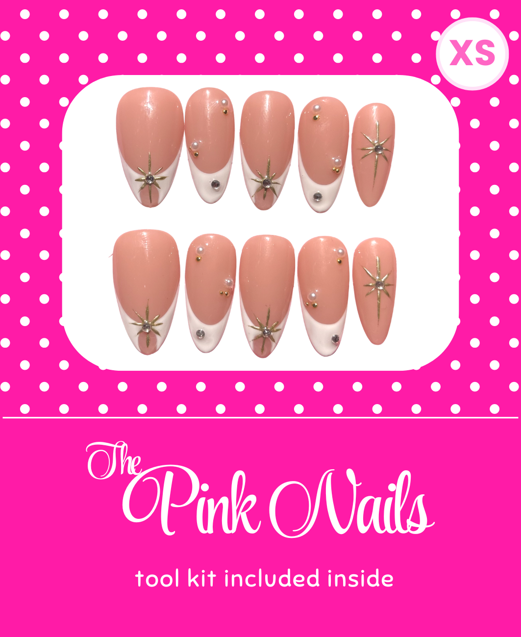 Sparkling Tips ｜ Handcrafted Press-On Nails | The Pink Nails