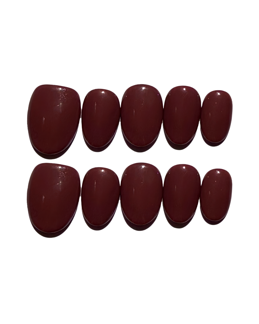 Dark Cherry｜Handcrafted Press-On Nails | The Pink Nails