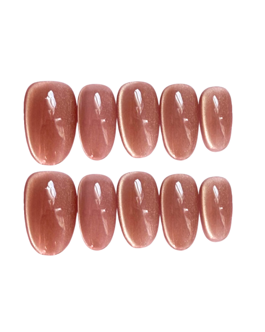 Sakura Pink Cat Eye Manicure｜Handcrafted Press-On Nails | The Pink Nails