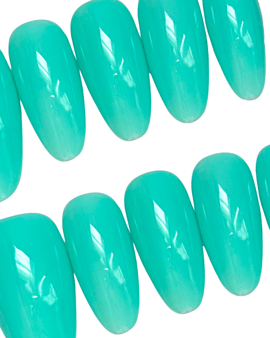 Turquoise ｜Handcrafted Press-On Nails | The Pink Nails