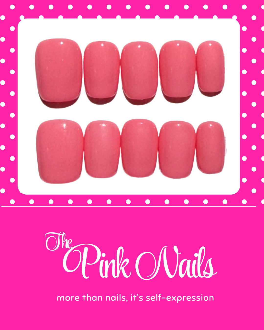 Cosmo ｜Handcrafted Press-On Nails | The Pink Nails