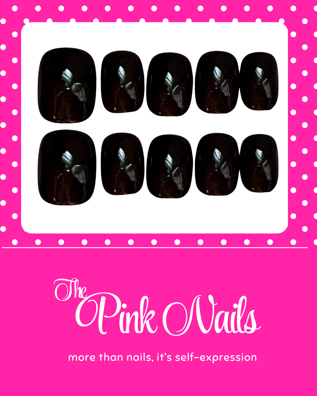 Onyx｜Handcrafted Press-On Nails | The Pink Nails