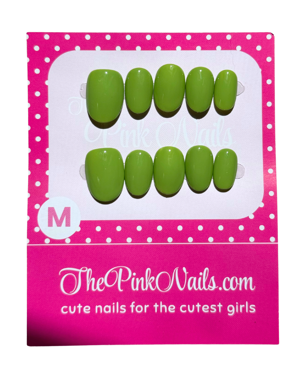 Forest Green ｜Handcrafted Press-On Nails | The Pink Nails