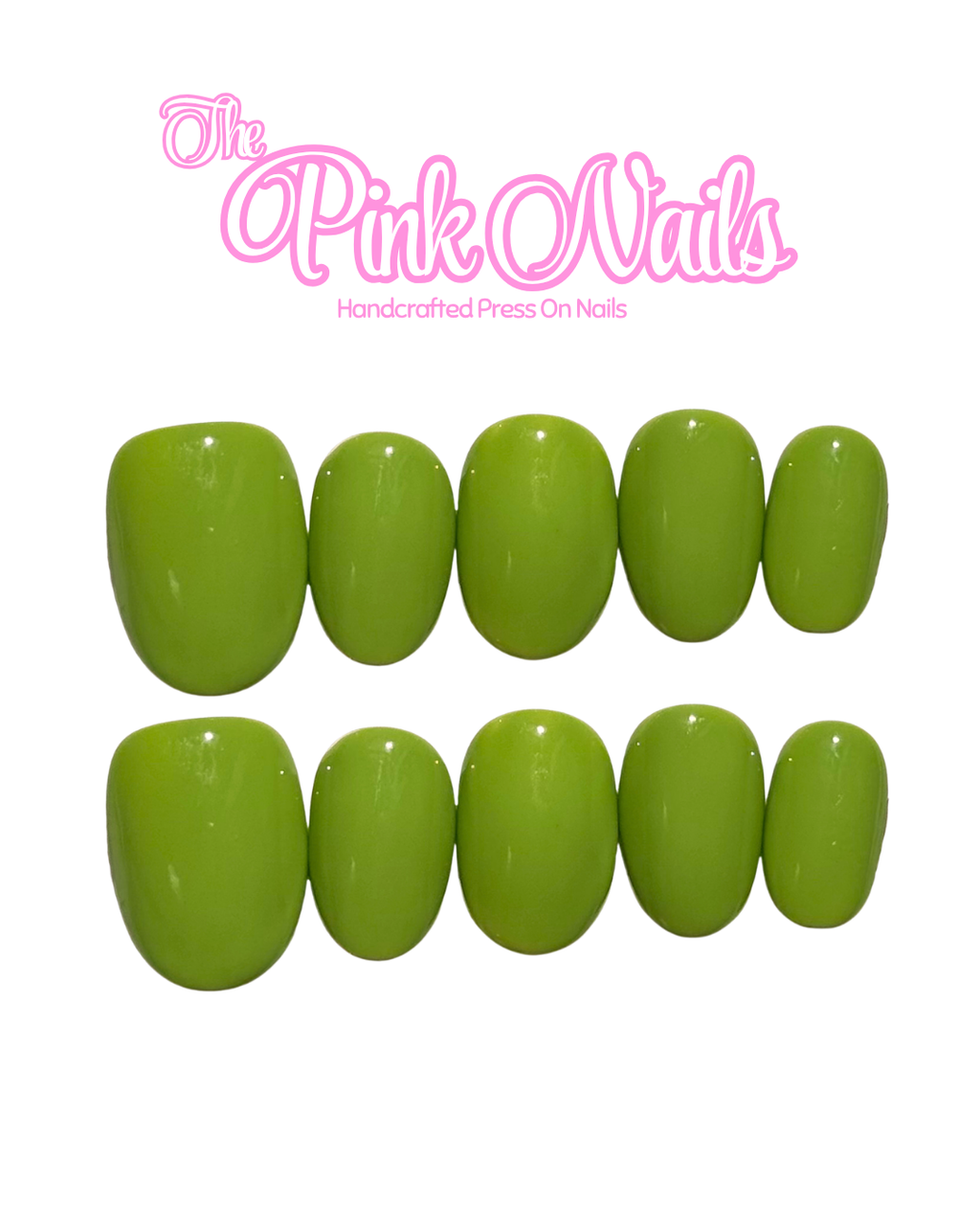 Forest Green ｜Handcrafted Press-On Nails | The Pink Nails