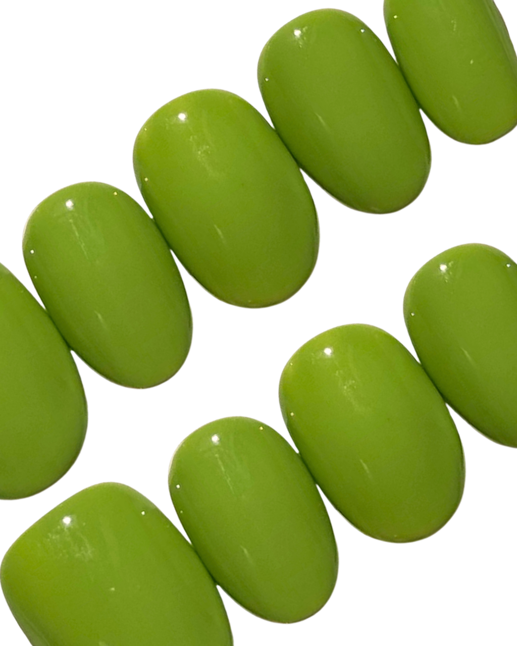 Forest Green ｜Handcrafted Press-On Nails | The Pink Nails