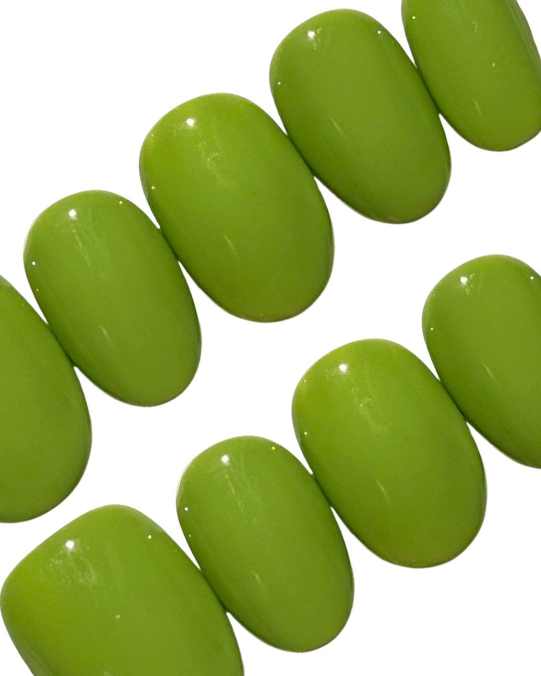 Forest Green ｜Handcrafted Press-On Nails | The Pink Nails