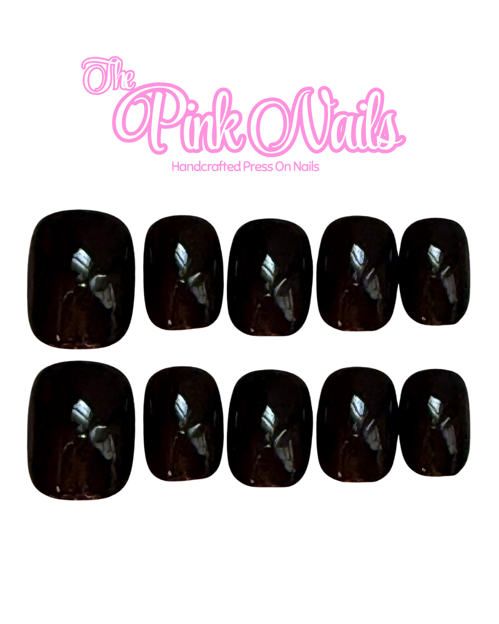 Onyx｜Handcrafted Press-On Nails | The Pink Nails