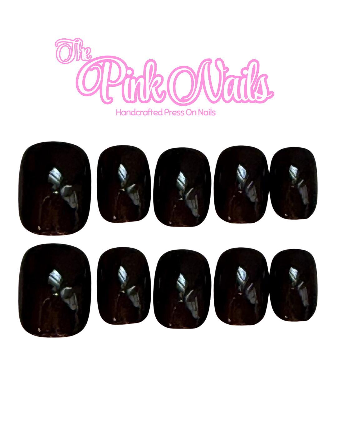 Onyx｜Handcrafted Press-On Nails | The Pink Nails
