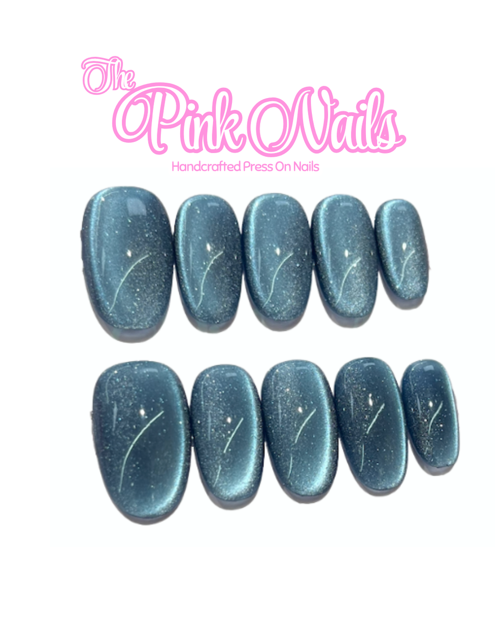 Blue Galaxy｜Handcrafted Press-On Nails | The Pink Nails