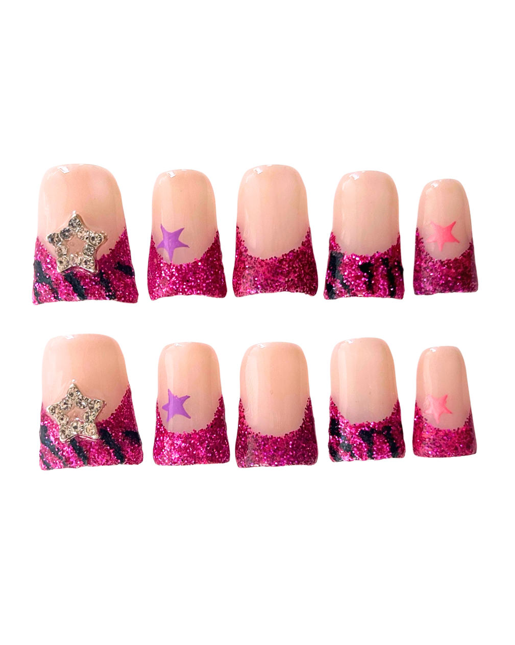 Y2K Baby ｜ Handcrafted Press-On Nails | The Pink Nails